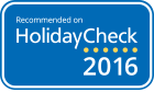 Recommended on HolidayCheck 2016