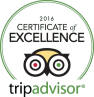 Tripadvisor - Certificate of Excellence 2016